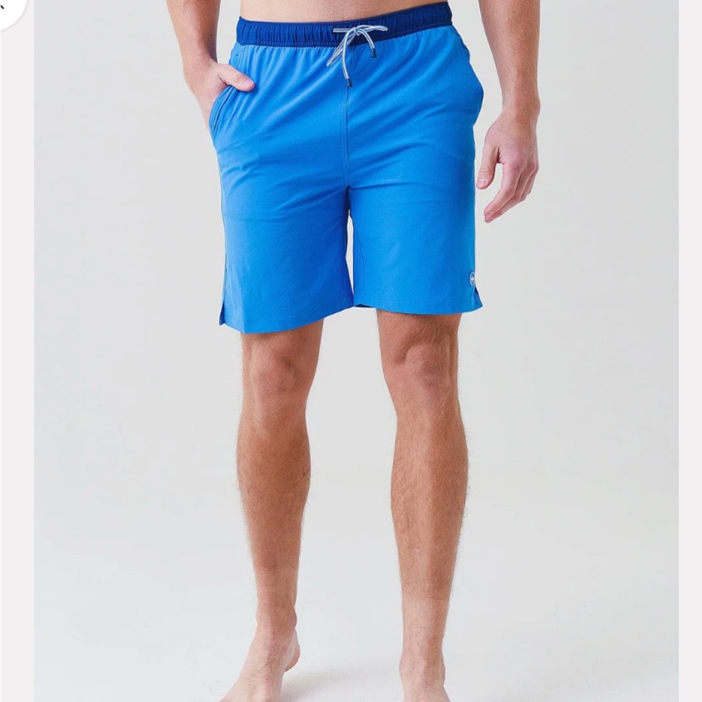 NWT Peter Millar Blue Seaside swim shirts quick dry size large with  free coozie